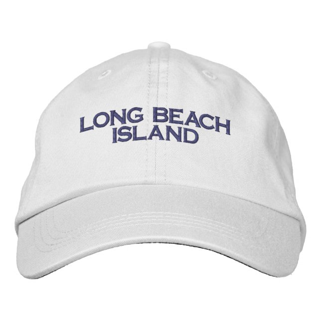 LONG BEACH ISLAND Embroidered Hat Broderad Keps (Framsida)