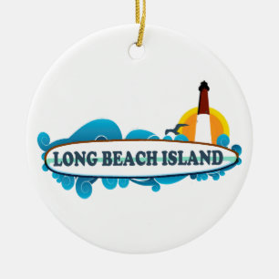 Long Beach Island. Julgransprydnad Keramik