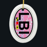 Long Beach Island. Julgransprydnad Keramik<br><div class="desc">Ny Long Beach ö - jersey.</div>