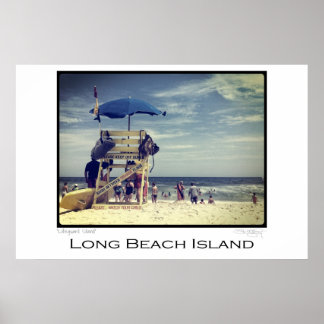 Long Beach Island Lifegustand Poster