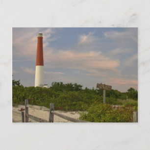 Long Beach Island Light House New jersey USA Vykort