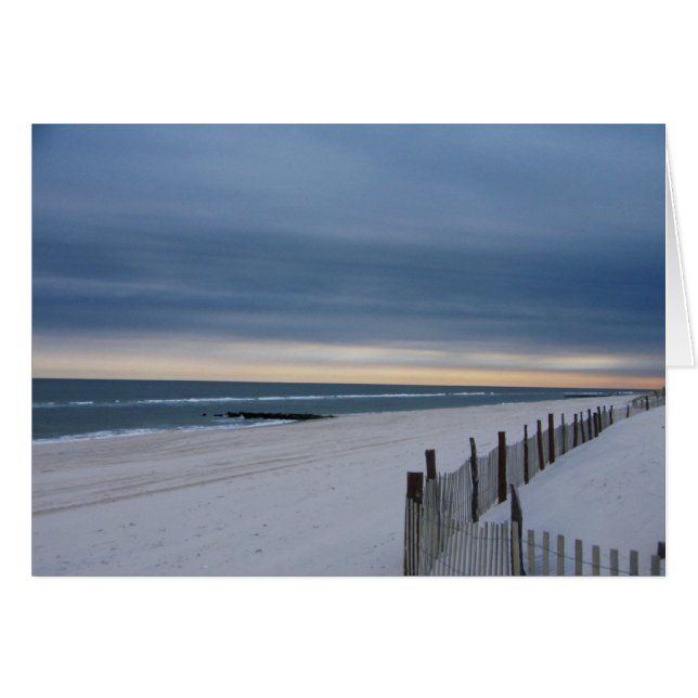 Long Beach Island New jersey Card Hälsningskort (Framsidan Horizontal)