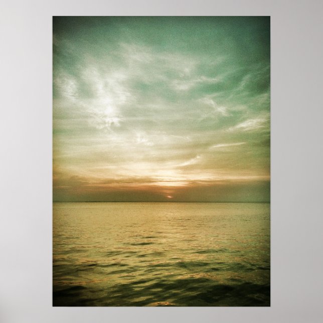 Long Beach Island Sunset Poster (Framsidan)