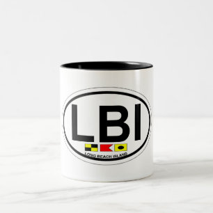 Long Beach Island. Två-Tonad Mugg