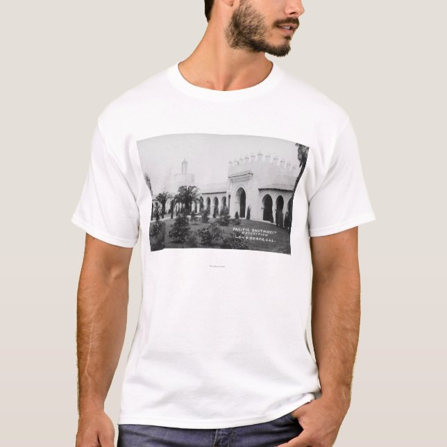 Long Beach Kalifornien Stillahavs- T Shirt (Framsida)