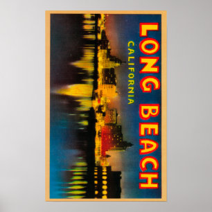 Long Beach Kalifornien - stora brevplatser 2 Poster