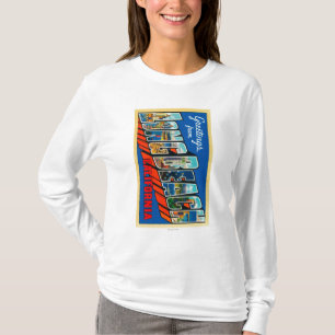 Long Beach Kalifornien - stora brevplatser Tee Shirt