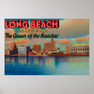 Long Beach, Kalifornien - The Queen of Beacher Poster