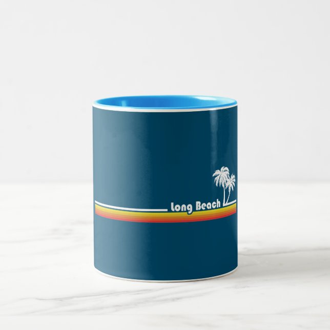 Long Beach, Kalifornien Två-Tonad Mugg (Center)
