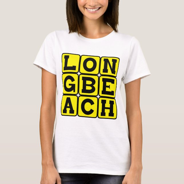 Long Beach, Kalifornien USA Tee Shirt (Framsida)