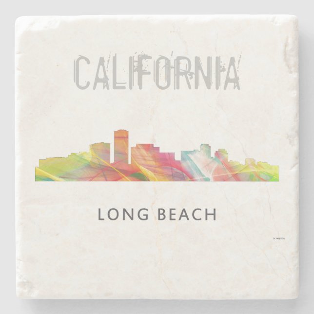LONG BEACH KALIFORNIEN WB1 - STENUNDERLÄGG (Framsidan)