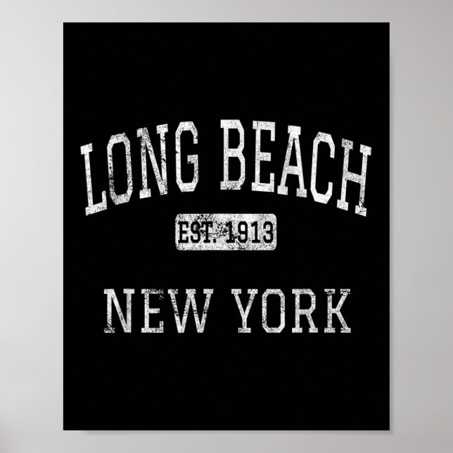 Long Beach New York Ny Vintage Poster (Framsidan)