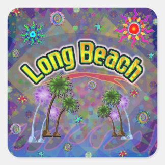 Long Beach Noble Voyage Sticker Fyrkantigt Klistermärke