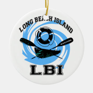 Long Beach ö Julgransprydnad Keramik