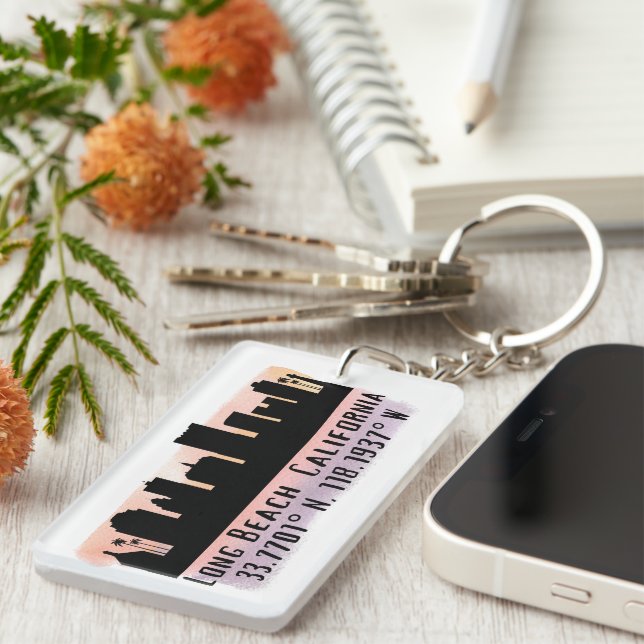 Long Beach Skyline Latitud och Longitud  (Högra Framsidan)