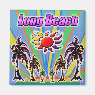 Long Beach Sommar Kärlek Magnet