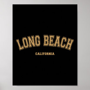 Long Beach Sports College Stil på Long Beach Poster
