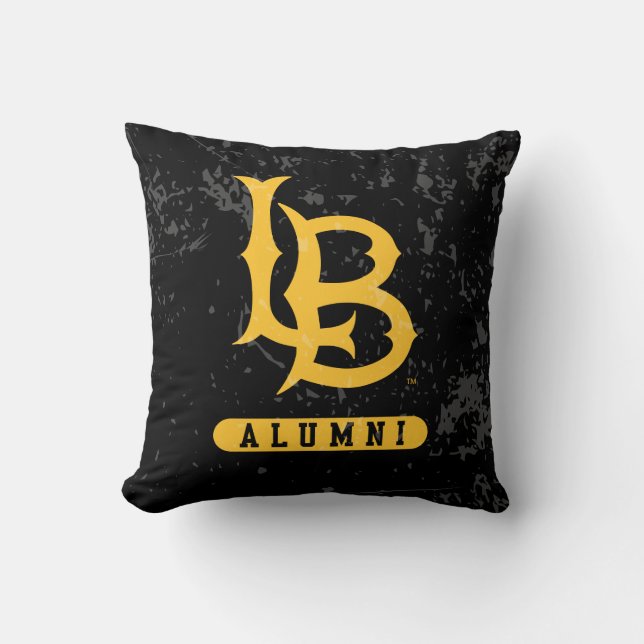 Long Beach State Alumni Distress Kudde (Framsida)