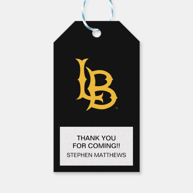 Long Beach State Logo Examen Presentetikett (Framsidan)