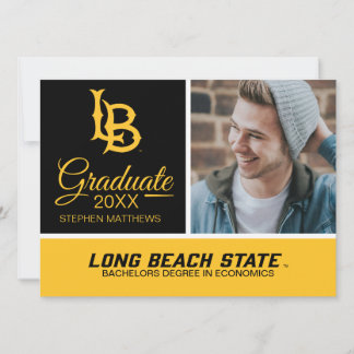 Long Beach State Logotyp Examen Inbjudningar