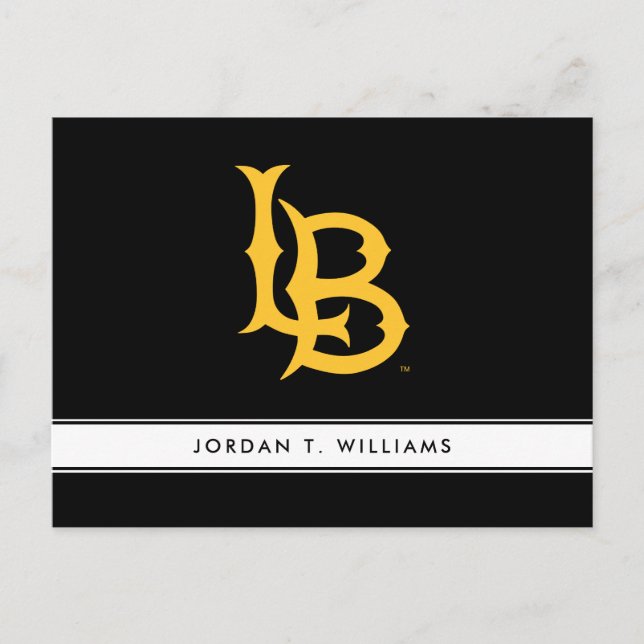 Long Beach State-Logotyp Inbjudan Vykort (Framsida)