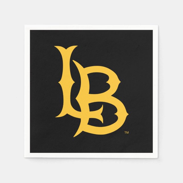Long Beach State-Logotyp Pappersservett (Framsidan)