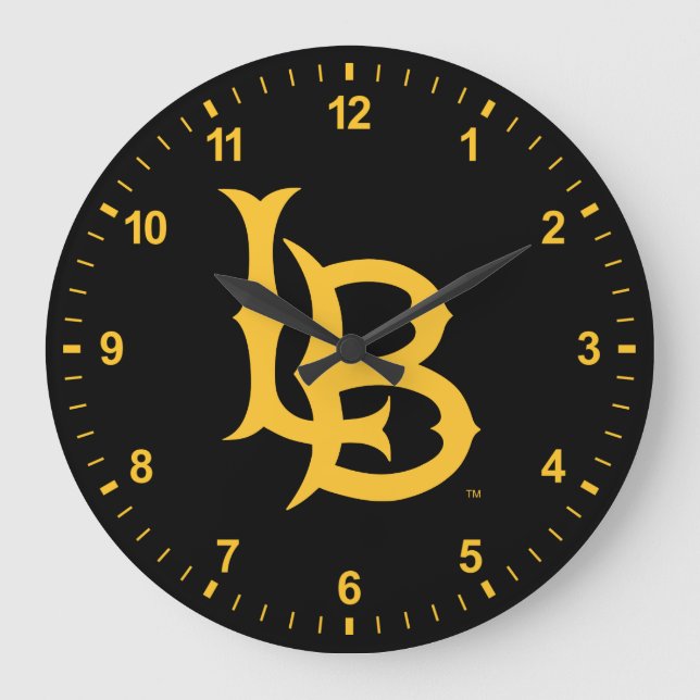 Long Beach State-Logotyp Stor Klocka (Framsida)