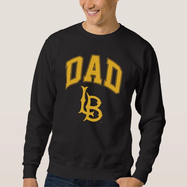 Long Beach State Pappa Lång Ärmad Tröja (Framsida)