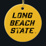 Long Beach State Wordmark Disted Julgransprydnad Keramik<br><div class="desc">Kolla in den här stilen i Kalifornien Universiteten Long Beach! Visa upp Kaliforniens statspris med de nya Universiteten-produkterna. De gör perfekterna till student,  aluminiumoxid,  familj,  vän eller fläkt i ditt liv. Alla dessa Zazzle-produkter är anpassade med ditt namn,  klassår eller klubb. Gå Long Beach!</div>