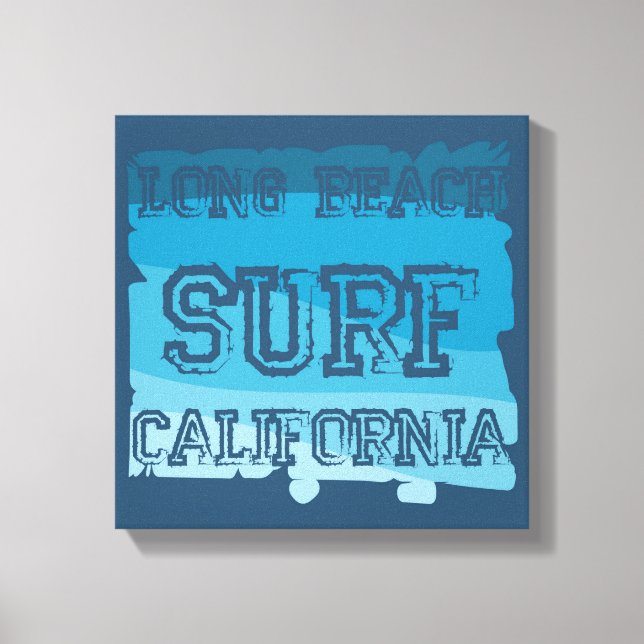 Long Beach Surfa California Canvastryck (Framsida)
