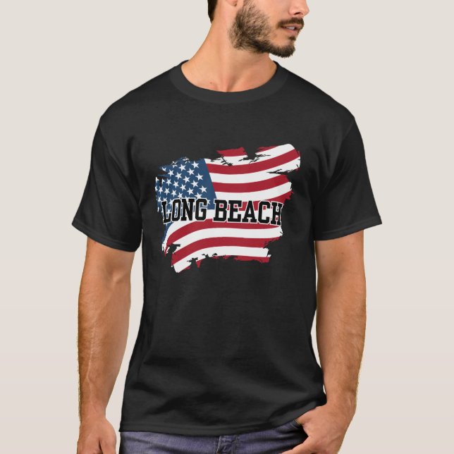 Long Beach USA T Shirt (Framsida)