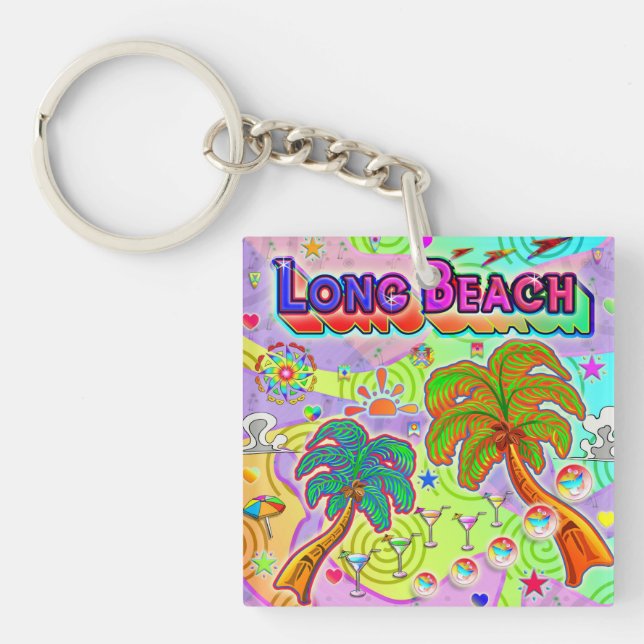 Long Beach Vacation Target Keychain (Framsidan)