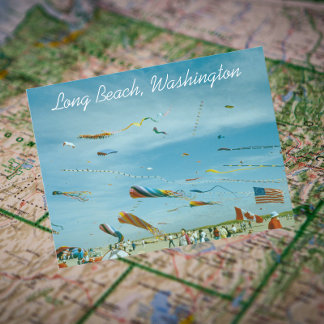 Long Beach, Washington Travel Photo Vykort