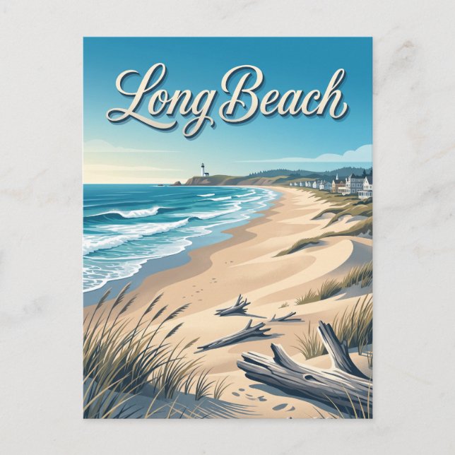 Long Beach, Washington Vykort (Framsida)
