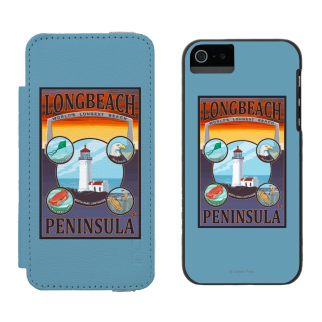 Long Beach WashingtonTravel Incipio iPhone Wallet Skal (Sida vid Sida)