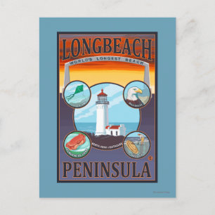 Long Beach, WashingtonTravel Vykort