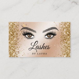 Long Benice Lash Öga och Brows Hand plockade Visitkort