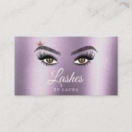 Long Benice Lash Öga och Brows Hand plockade Visitkort