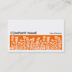 Long Bild 071 - Cyber Garden - Orange Visitkort