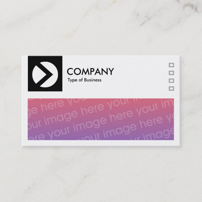 Long Bild - Logotyp och panel v2 - svart Visitkort (Framsida)