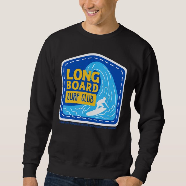 Long Board Surf Club  Sommarfirande Lång Ärmad Tröja (Framsida)