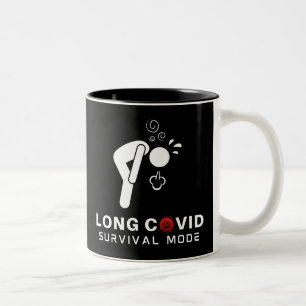 LONG COVID Survival Mode Två-Tonad Mugg