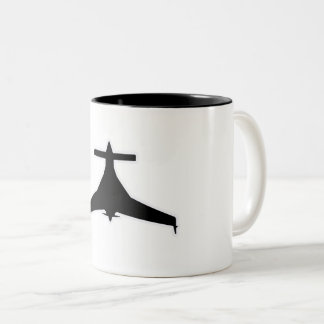 Long Ez Experimental Airplane Coffee Mug Två-Tonad Mugg