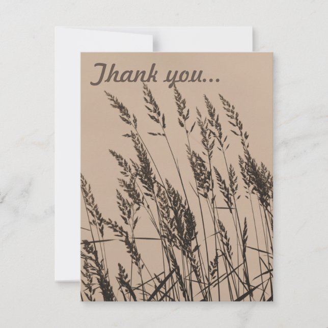 Long Grass at Dusk Tack Kort (Framsida)