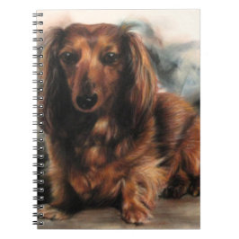 Long-hågad Dachshund-hund Anteckningsbok
