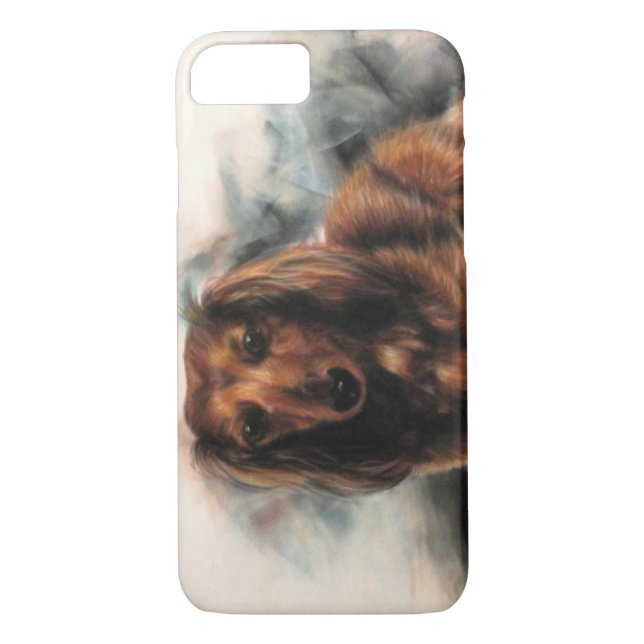 Long-hågad Dachshund-hund Case-Mate iPhone Skal (Baksida)