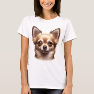 Long hair Chihuahua hund T Shirt