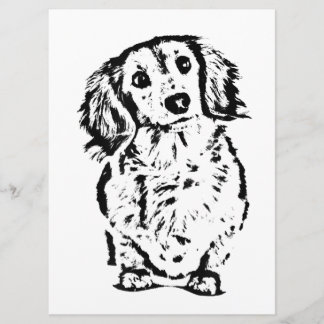 Long Hair Dachshund Älskare Gift Doxie Mamma Pappa Meny