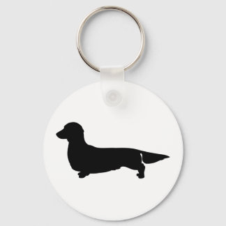 Long Hair Dachshund Nyckelring