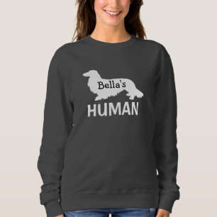 Long Hair Dachshunds Personlig Human T Shirt